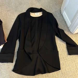 Aritzia Wilfred Silk Black Blazer Size 0